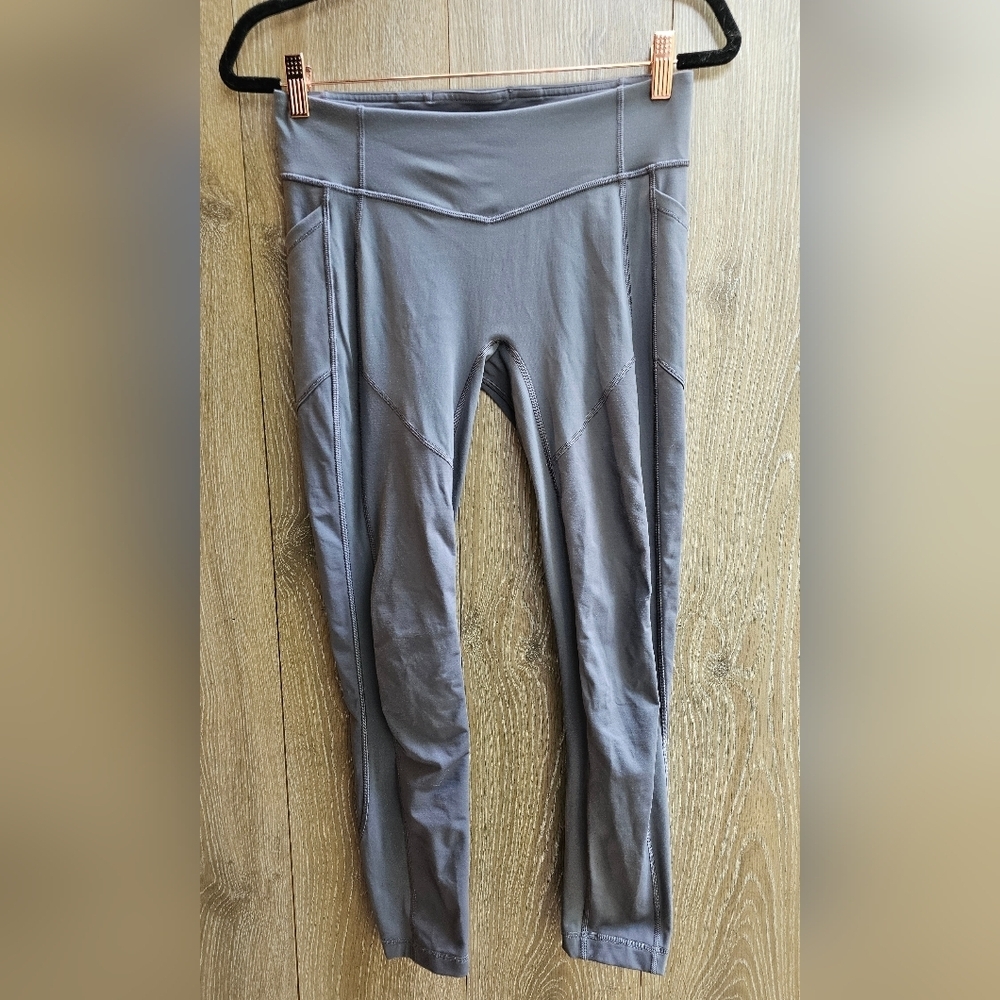 Lululemon All The Right Places Crop II *23" In Titanium